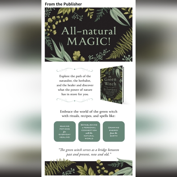 The Green Witch by Arin Murphy-Hiscock Hard Cover Witchcraft Book - Picture 2 of 6